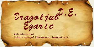 Dragoljub Egarić vizit kartica